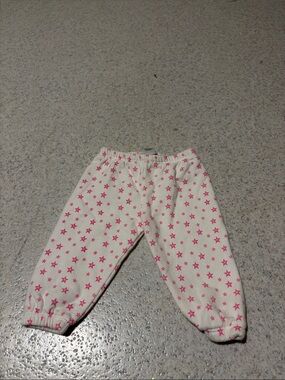 Peek Cream Leggings with Pink Star Print